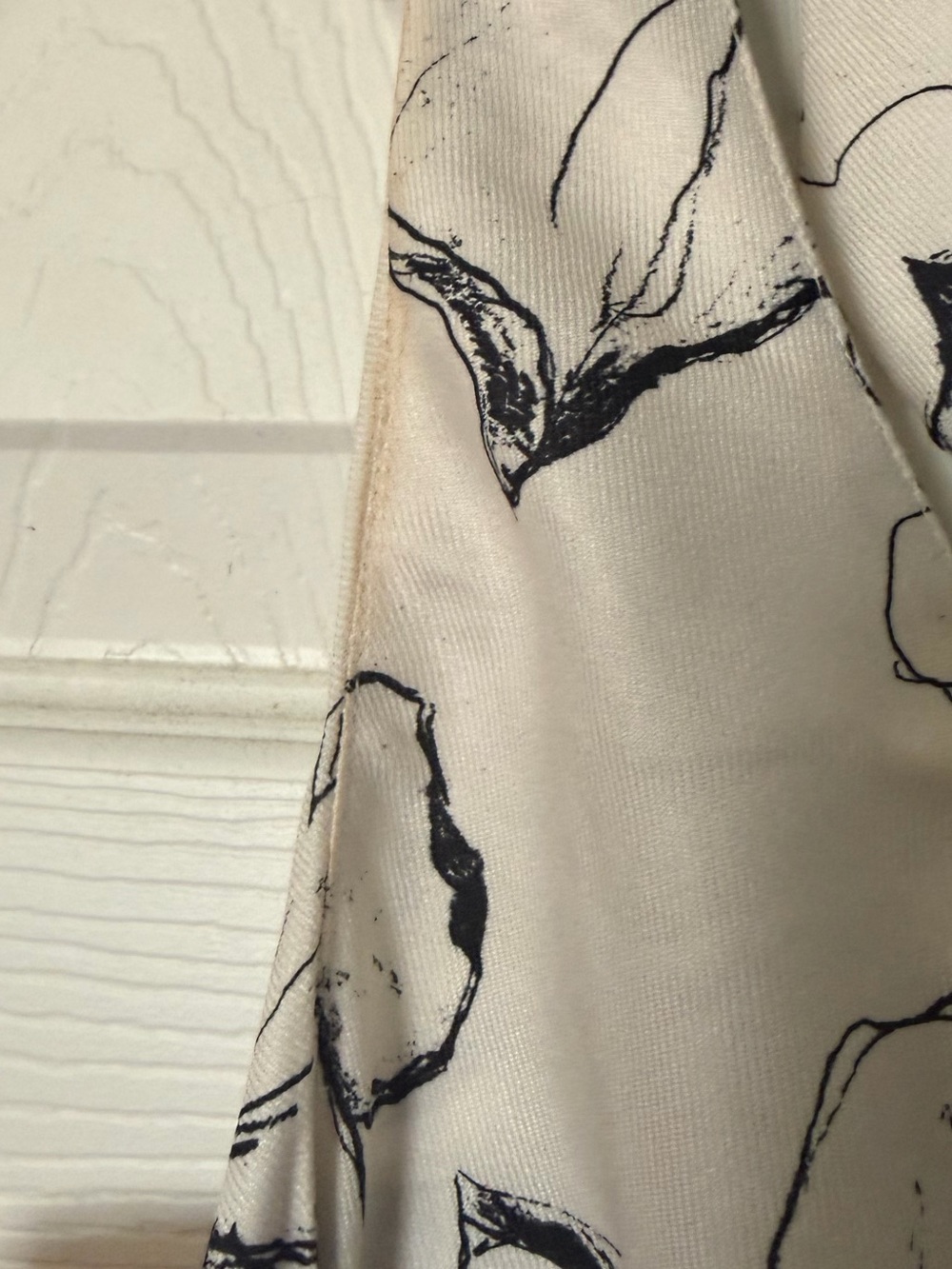 Floral Halter Dress in Black and Cream - Picture 5 of 6